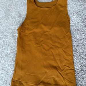 CALIA Sleeveless Workout Tank | Mustard / Golden Brown | XXS (Fits Like XS)